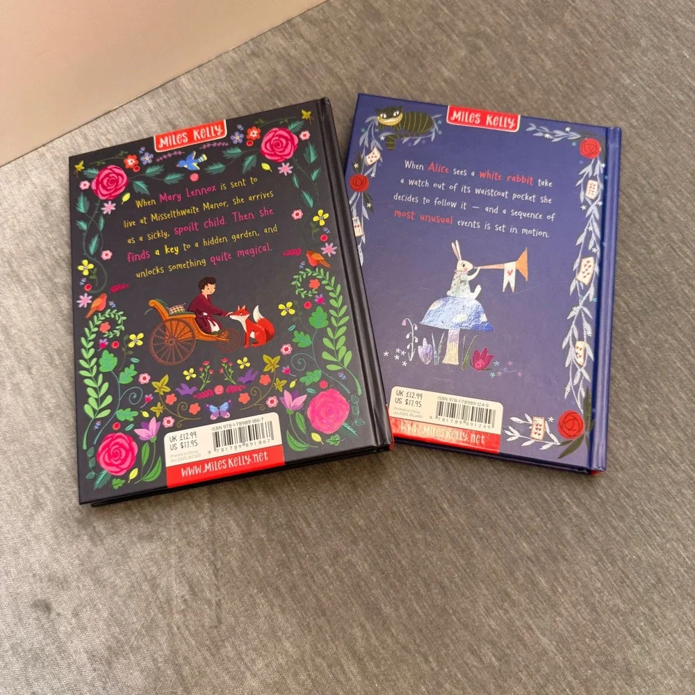 Miles Kelly The Secret Garden & Alice's Adventures in Wonderland Hardcover Set